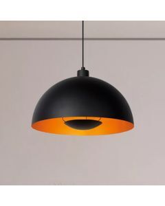 Zwarte moderne hanglamp, Siemon, metaal