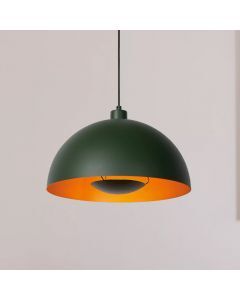 Groene moderne hanglamp, Siemon, metaal