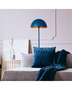 Blauwe moderne vloerlamp, Siemon, metaal