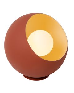 Oranje tafellamp modern, Doredos, met schakelaar