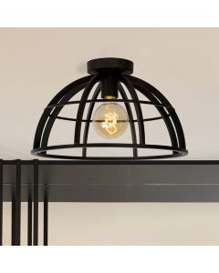 Zwarte plafonnière modern, Dikra