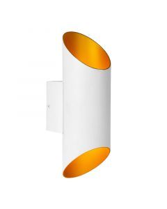 Witte moderne wandlamp, Quirijn, metaal