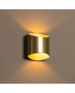 Messing up down wandlamp modern, Diletta
