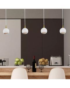 Witte moderne hanglamp, Favori, metaal