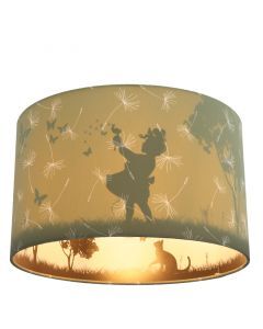 Olijfgroene kinderkamer plafondlamp Vlinders