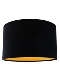 Zwart met gouden plafondlamp Krista, 30cm