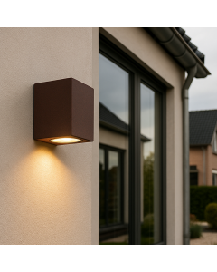 Moderne Corella wandlamp - roestbruin, klein