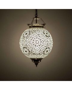 Transparante oosterse hanglamp mozaïek, Aziza