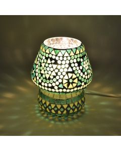 Groene oosterse tafellamp mozaïek, Rachel