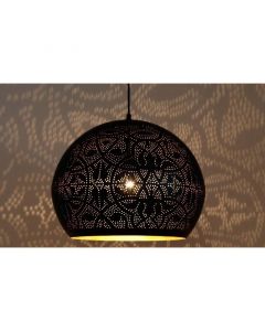 Zwarte oosterse hanglamp filigrain, Kenza