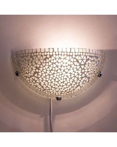 Transparante oosterse wandlamp mozaïek, Haja