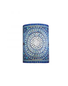 Blauwe oosterse wandlamp mozaïek, Mahdia