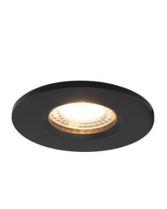 Ronde badkamer inbouwspot Jule, zwart, IP65