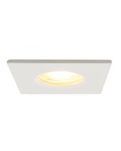 Vierkante badkamer inbouwspot Jule, wit, IP65