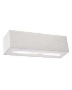 Moderne up down wandlamp Emmaly, wit, keramiek