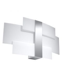 Chromen wandlamp Marith, staal