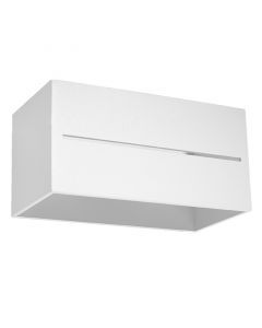 Witte up down wandlamp Jacky, aluminium