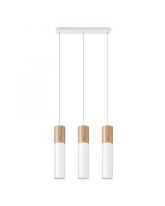 Witte hanglamp Francesca, aluminium, 3L