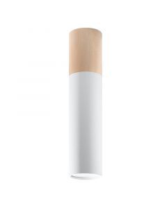 Witte opbouwspot Francesca, aluminium