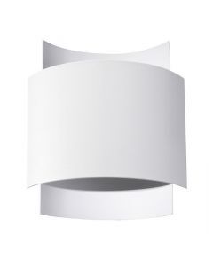 Moderne up down wandlamp Julissa, wit, aluminium