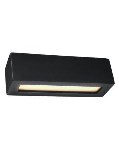 Moderne up down wandlamp Emmaly, zwart, keramiek