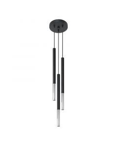 Moderne hanglamp Ilonca, chroom, aluminium, 3L