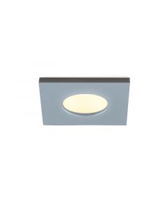 Vierkante geborsteld Chroom Verandaverlichting Dico, IP65, dimbaar