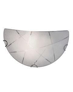 Witte wandlamp modern, Fortes
