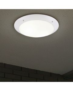 Witte plafondlamp Gandrup, Modern