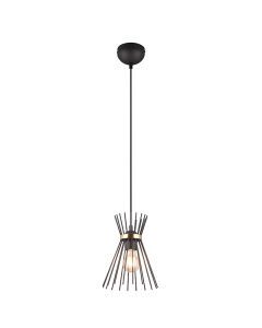 Zwarte hanglamp industrieel, Fransiscus