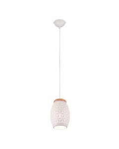 Witte hanglamp modern, Delana