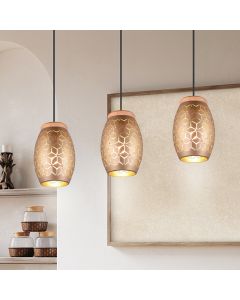 Taupe hanglamp modern, Delana