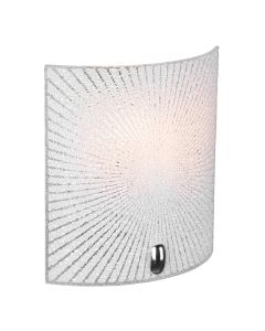 Chromen wandlamp Quinten, metaal