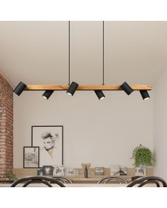 Zwarte hanglamp modern, Kaso