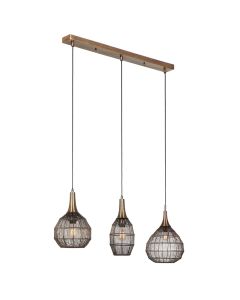 Bronzen hanglamp landelijk, Rins