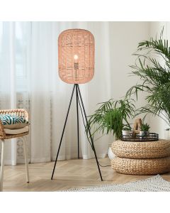 Moderne driepoot vloerlamp Elham, zwart