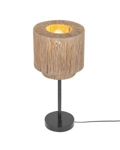 Beige tafellamp landelijk, Rinus