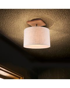 Moderne plafondlamp Milco, grijs