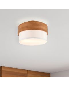 Witte plafonnière modern, Sylvia