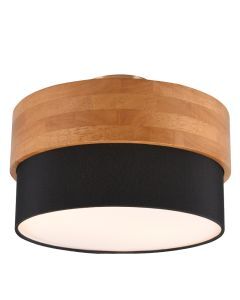 Zwarte plafonnière modern, Sylvia