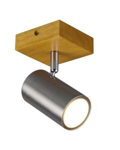 Nikkelen plafondspot modern, Kaso