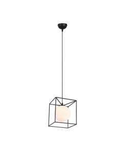 Zwarte hanglamp Muleby, metaal, modern