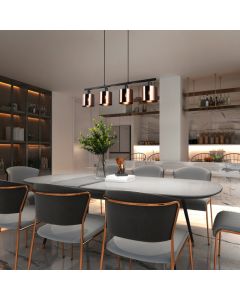 Bronzen hanglamp design, Loeka