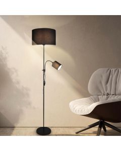 Moderne vloerlamp Edina, zwart