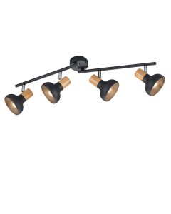 Zwarte plafondspot modern, Toos