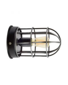 Industriële wandlamp zwart, Nova
