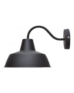 Industriële wandlamp Fenpe, Vintage zwart