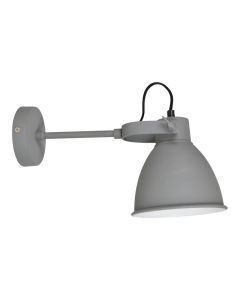Industriële wandlamp grijs, Locker
