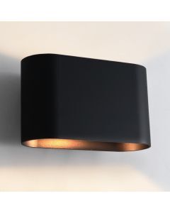 Moderne Rodigo wandlamp, zwart