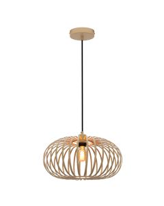 Industriële hanglamp zandkleur, Lieve